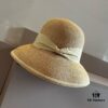 Hermes New Arrival Straw Hat, Made with Taiwanese Fine Straw, Simple and Elegant Aristocratic Style, Head Circumference 57cm