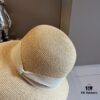 Hermes New Arrival Straw Hat, Made with Taiwanese Fine Straw, Simple and Elegant Aristocratic Style, Head Circumference 57cm