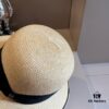 Hermes New Arrival Straw Hat, Made from Taiwanese Fine Straw, Simple and Elegant Aristocratic Style, Head Circumference 57cm