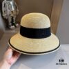 Hermes New Arrival Straw Hat, Made from Taiwanese Fine Straw, Simple and Elegant Aristocratic Style, Head Circumference 57cm