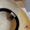 Hermes New Arrival Straw Hat, Made from Taiwanese Fine Straw, Simple and Elegant Aristocratic Style, Head Circumference 57cm