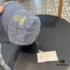 Hermes 2024 Fall/Winter 6cm Small Brim, American Vintage Washed Distressed Denim Fisherman Hat