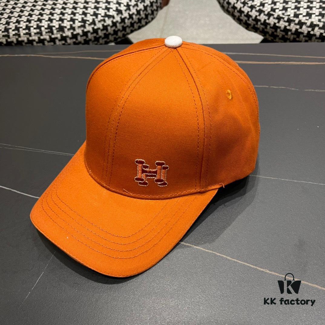 Hermes Baseball Cap 2024, Official Website Original Lining, High-Version Breathable and Comfortable Sun Protection Hat with Elegant Ladylike Style