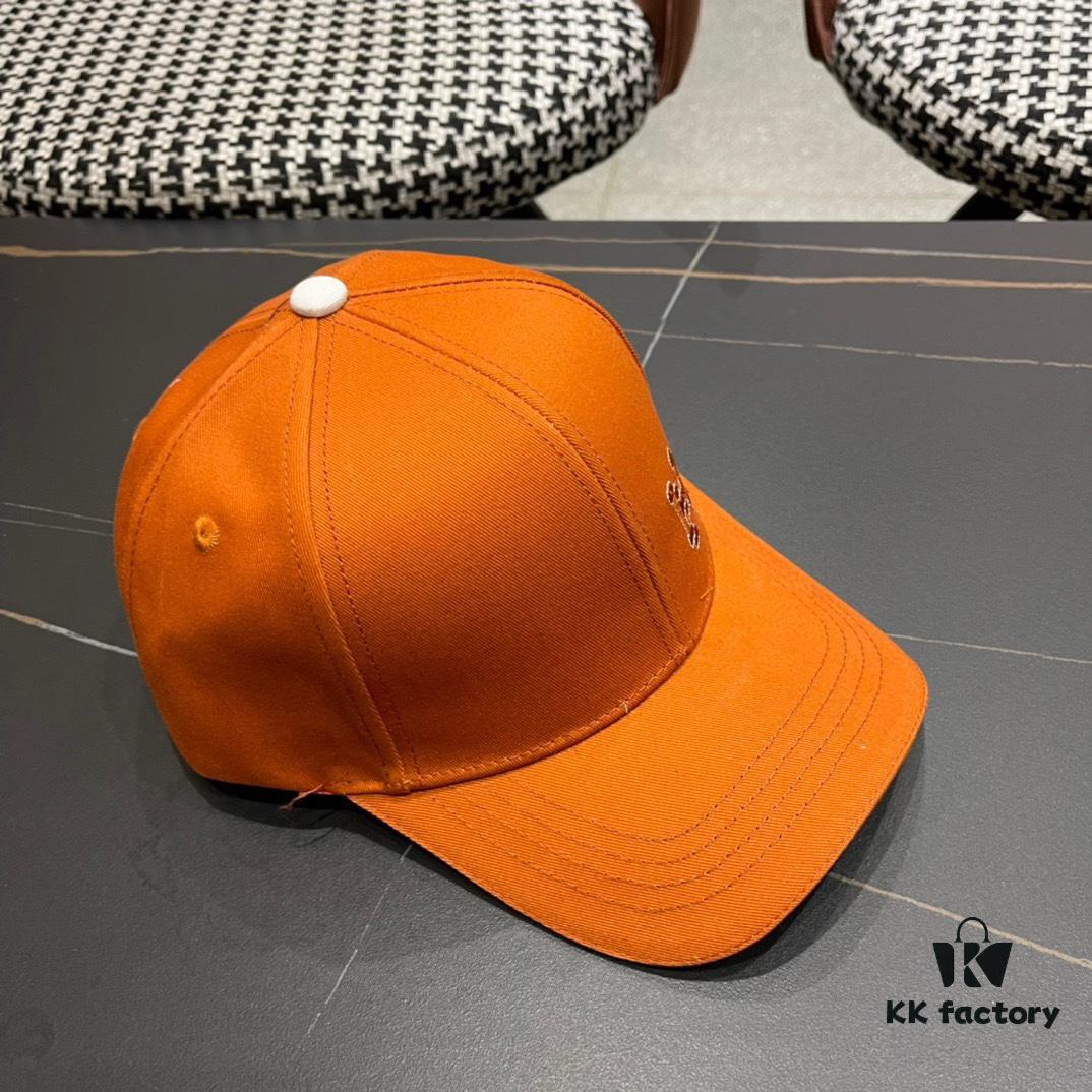Hermes Baseball Cap 2024, Official Website Original Lining, High-Version Breathable and Comfortable Sun Protection Hat with Elegant Ladylike Style