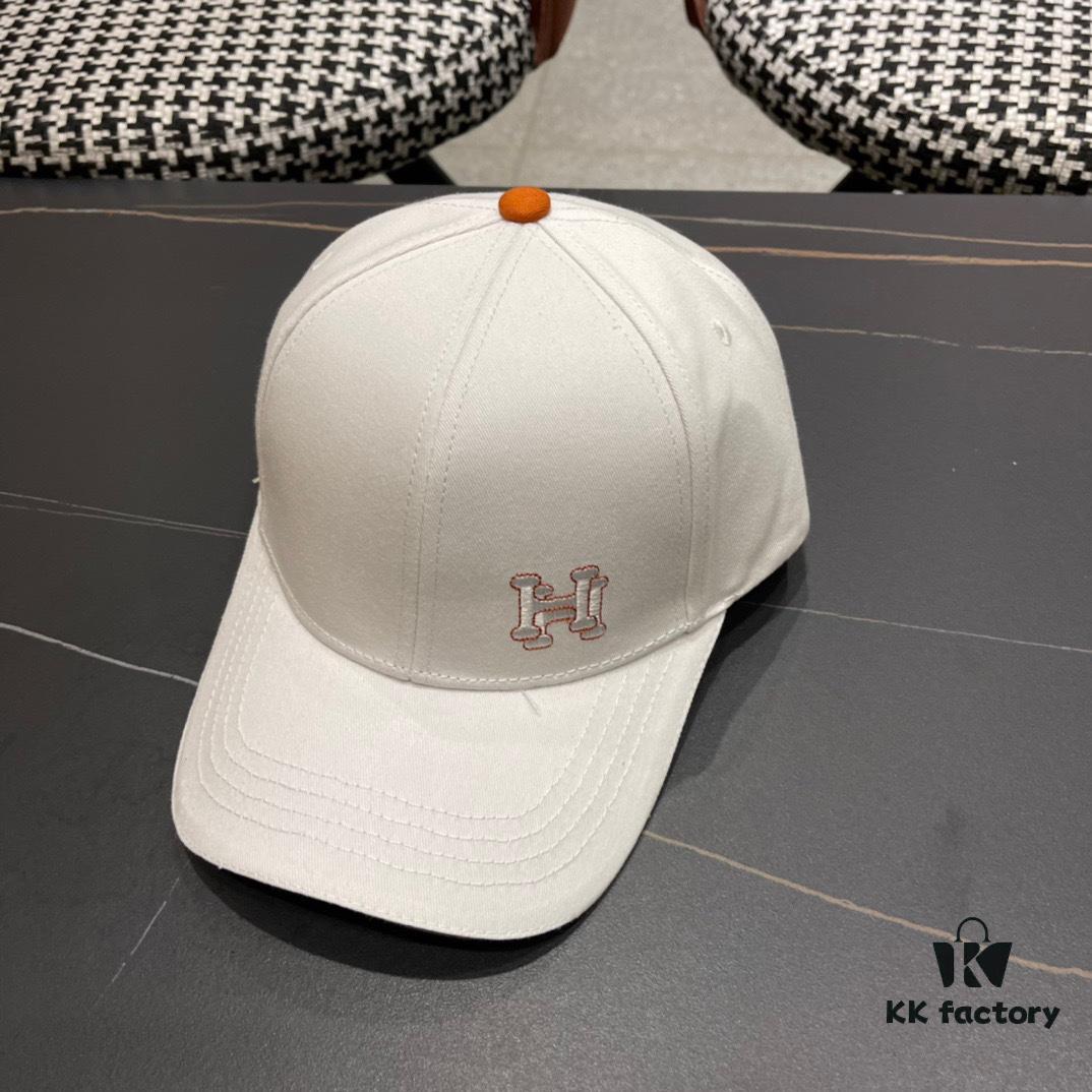 Hermes 2024 Baseball Cap, Official Website Original Lining, High-Version Quality Choice – Breathable, Comfortable, Ultra Sun Protection, Elegant and Stylish Lady's Hat, Fisherman Cap, Knit Cap