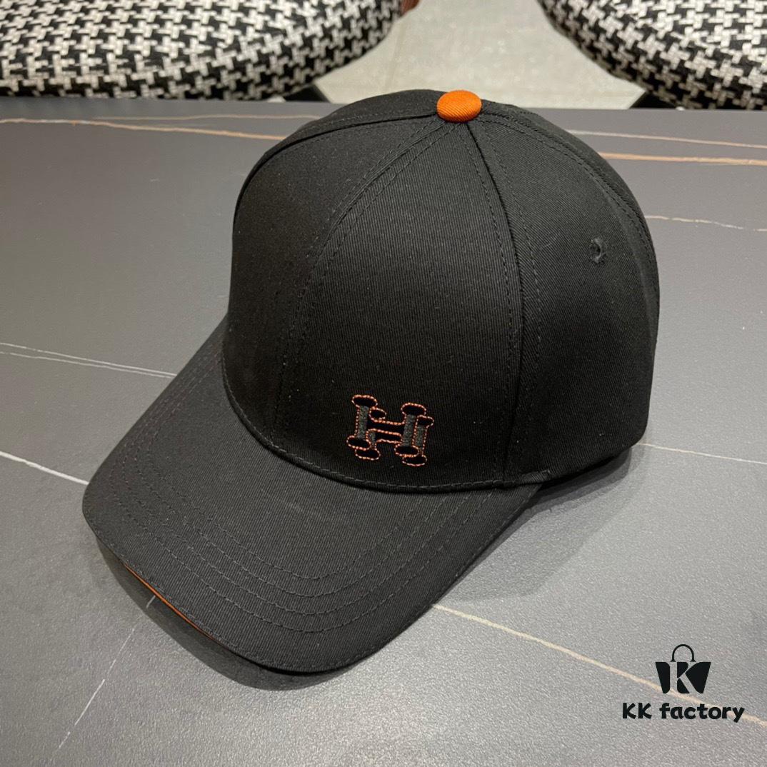 Hermes, 2024 Baseball Cap, Official Website Original Lining, High-Version for Connoisseurs – Breathable, Comfortable, Ultra Sun Protection, Elegant Lady-Style Hat, Fisherman Cap, Knit Cap