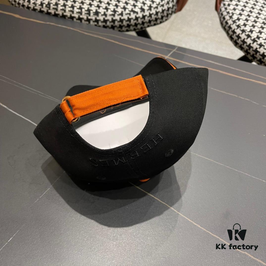 Hermes, 2024 Baseball Cap, Official Website Original Lining, High-Version for Connoisseurs – Breathable, Comfortable, Ultra Sun Protection, Elegant Lady-Style Hat, Fisherman Cap, Knit Cap