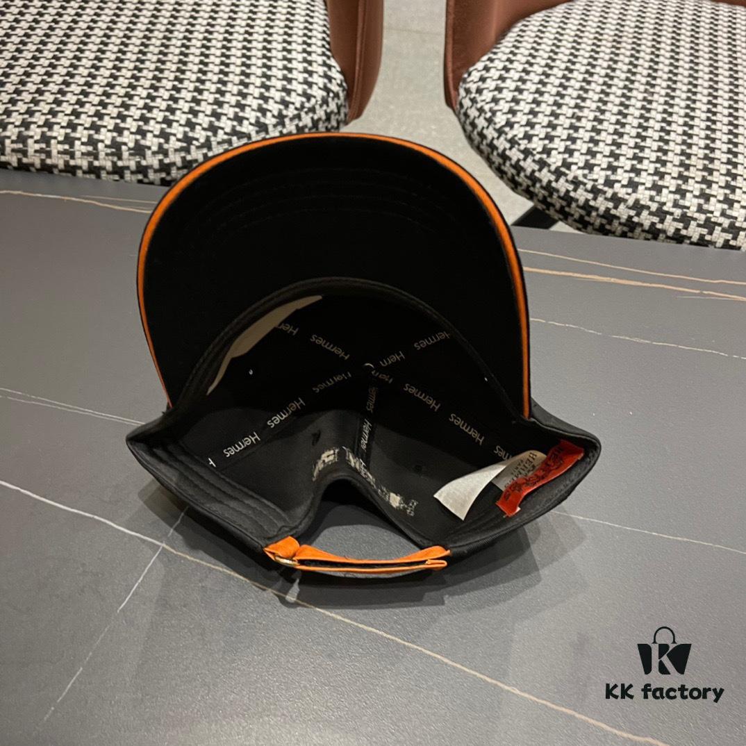 Hermes, 2024 Baseball Cap, Official Website Original Lining, High-Version for Connoisseurs – Breathable, Comfortable, Ultra Sun Protection, Elegant Lady-Style Hat, Fisherman Cap, Knit Cap