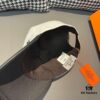 Hermès Latest Original Design Baseball Cap, Color-Blocked H, Premium Canvas and Top Grain Leather, Authentic Molded Craftsmanship