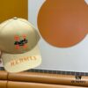 New Arrival HERMÈS Latest Original Order Baseball Cap, Color-Blocked H, Authentic Mold Customized, Premium Breathable Canvas Fabric with Original Factory Stainless Steel Adjustable Buckle, Exquisite Craftsmanship, Stylish and Handsome, Exceptional Quality