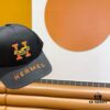 New Arrival HERMÈS Latest Original Quality Baseball Cap, Color-Blocked H Design, Authentic Mold Custom-Made, Premium Breathable Canvas Fabric with Original Steel Adjustable Buckle, Exquisite Craftsmanship, Stylish and Handsome, Outstanding Quality