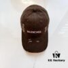 Balenciaga New Arrival Distressed Washed Cotton Baseball Cap, Stylish Unisex Design