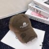 Balenciaga New Arrival Distressed Washed Cotton Baseball Cap, Stylish Unisex Design