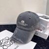 Balenciaga New Arrival Distressed Washed Cotton Baseball Cap, Stylish Unisex Design