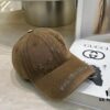 Balenciaga New Arrival Distressed Washed Cotton Baseball Cap, Stylish Unisex Design