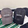Balenciaga New Style Washed Cotton Baseball Cap, Fashionable and Unique Design