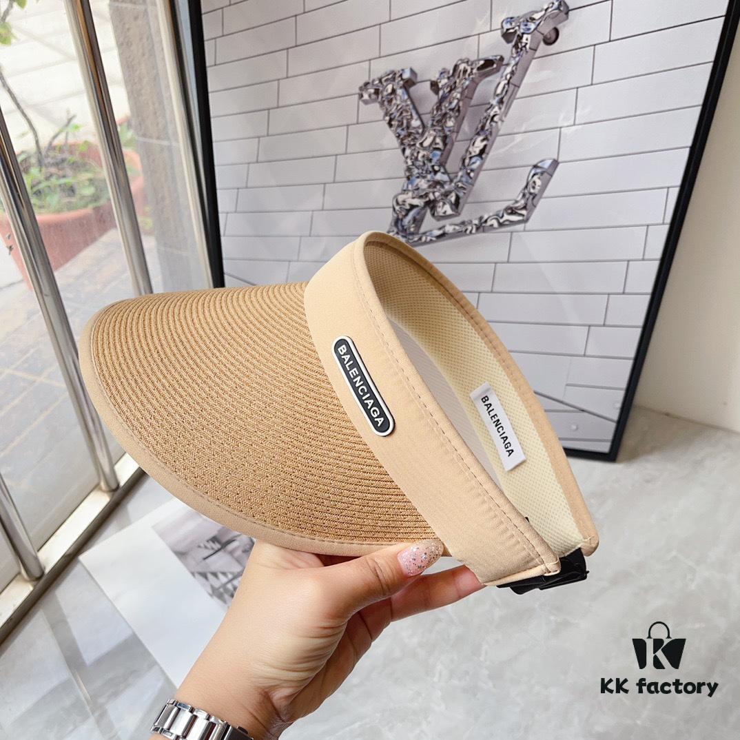 Balencia ~ New Arrival Straw Wide-Brimmed Open Top Hat