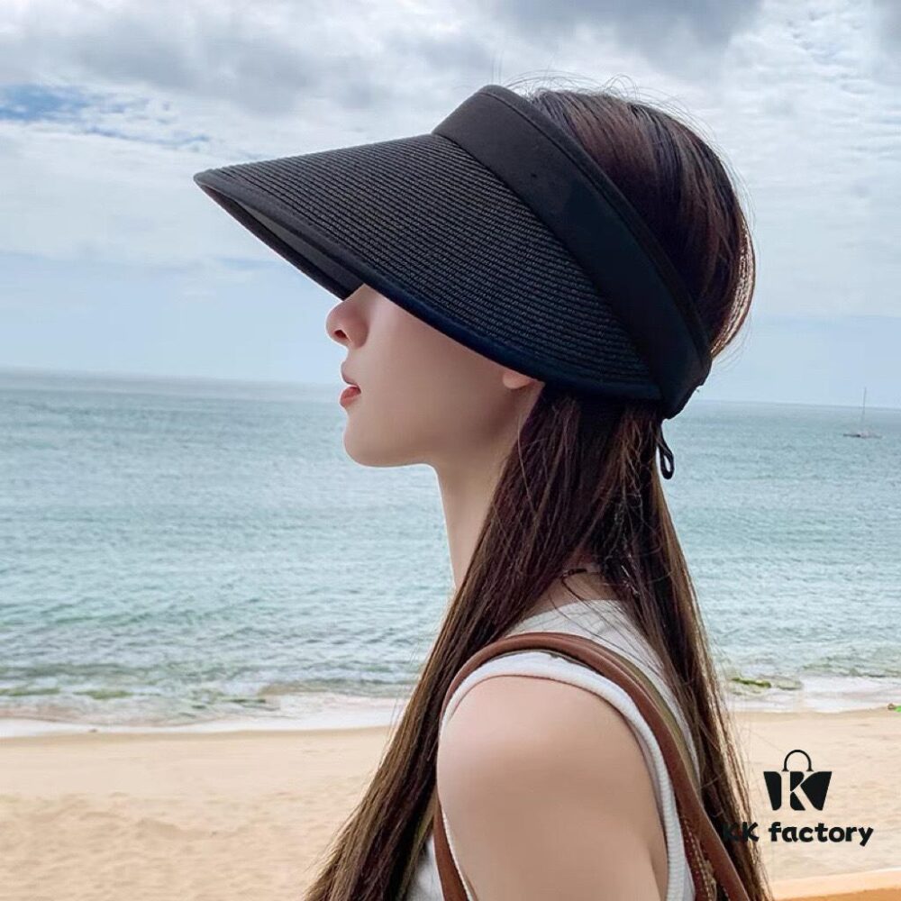 Balencia ~ New Style Straw Wide-Brimmed Open-Crown Hat