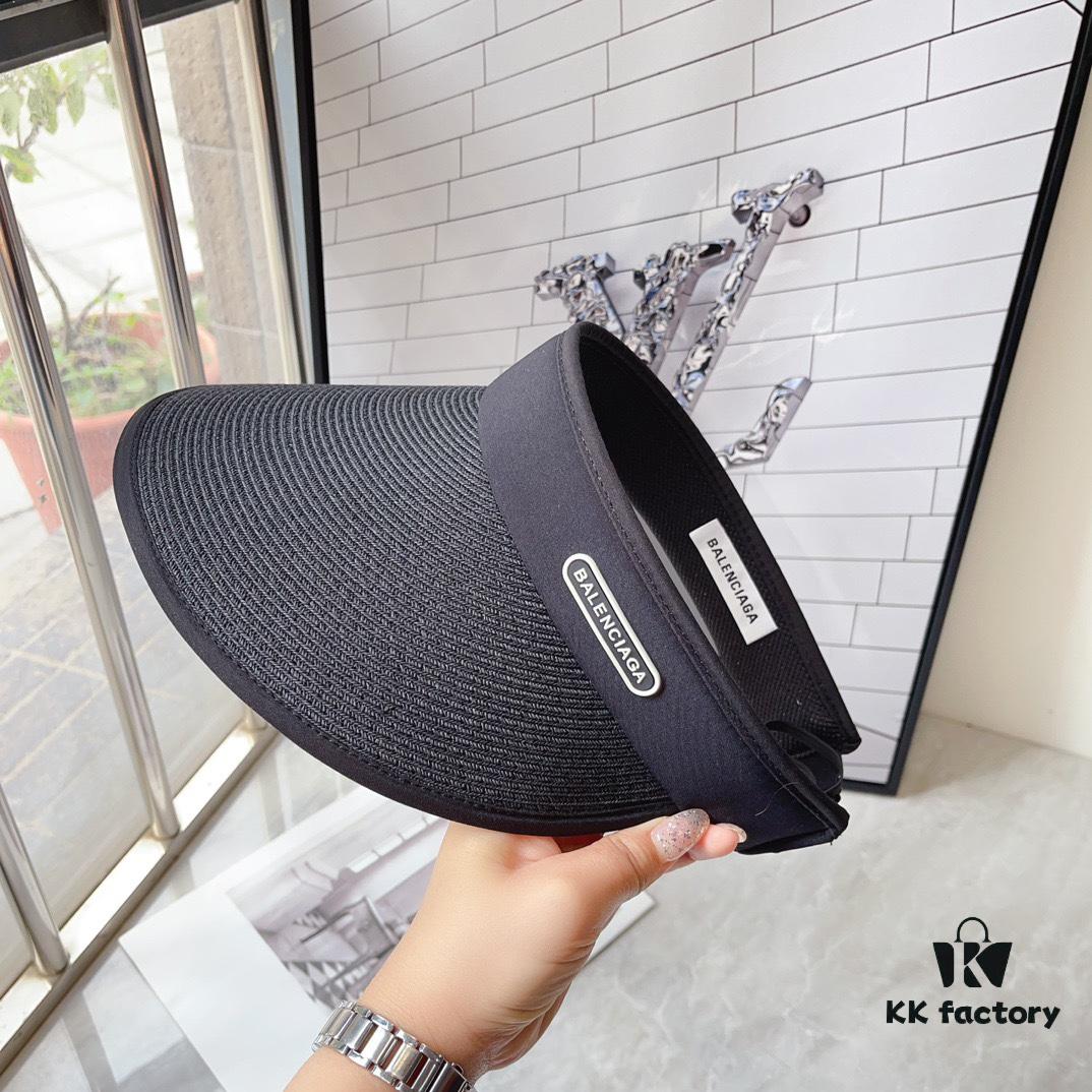 Balencia ~ New Style Straw Wide-Brimmed Open-Crown Hat