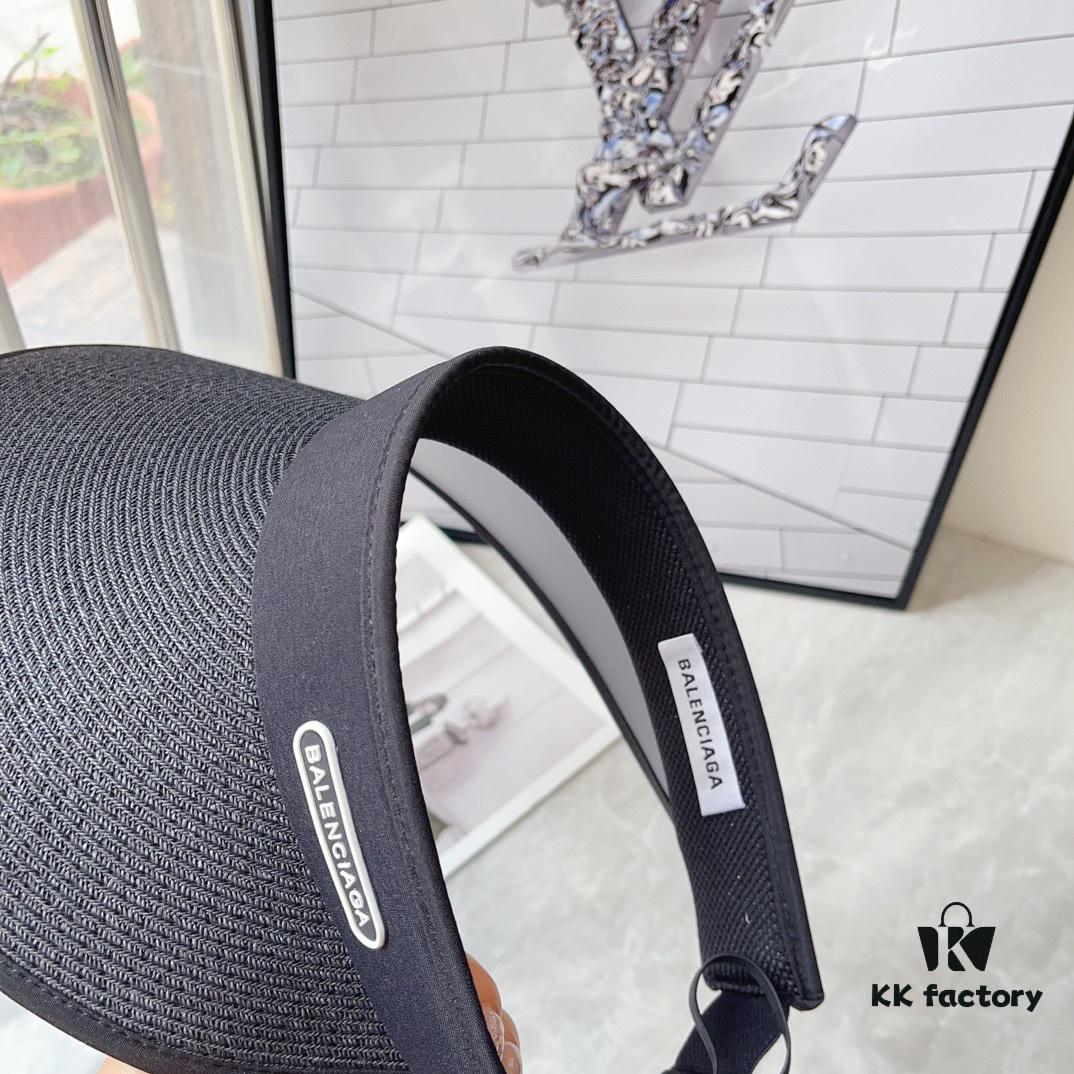 Balencia ~ New Style Straw Wide-Brimmed Open-Crown Hat