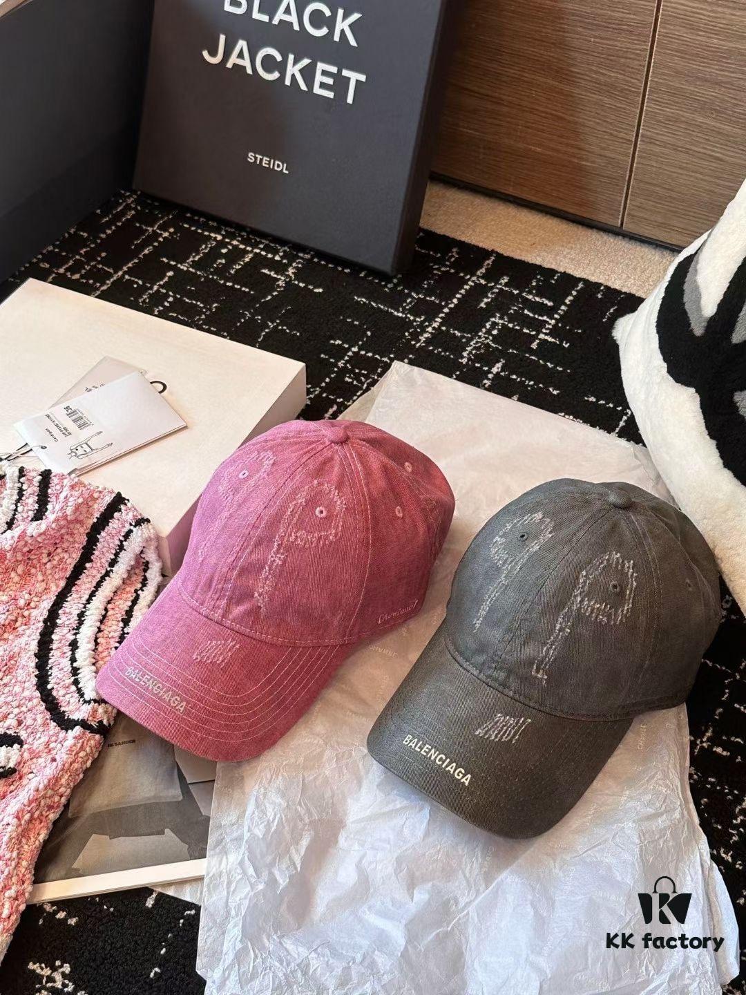 Vintage Distressed Baseball Cap by Balenciaga