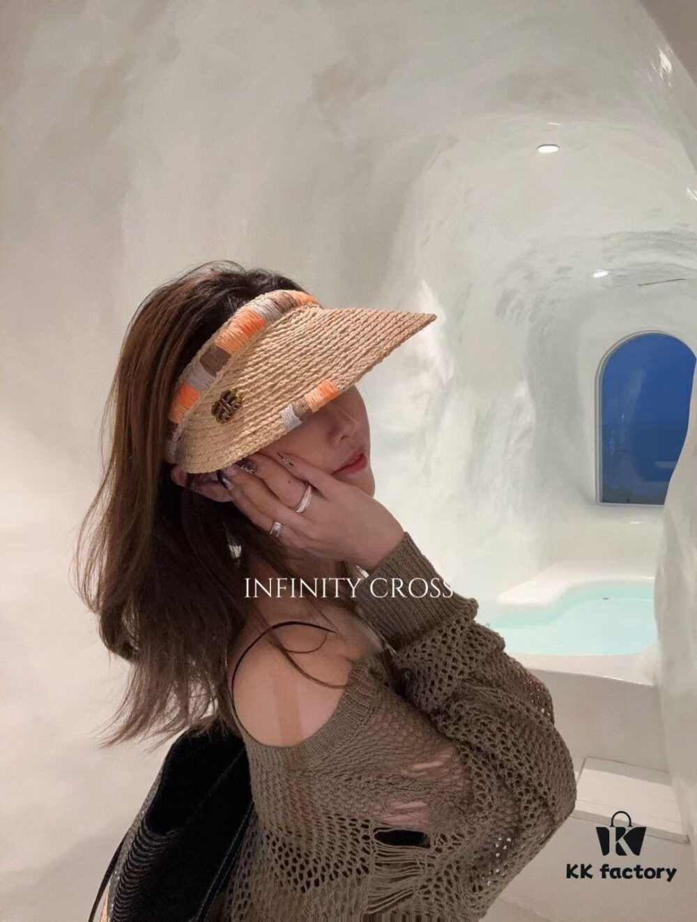 Balenciaga New Ethnic Style Sun Hat Straw Weaving Fedora