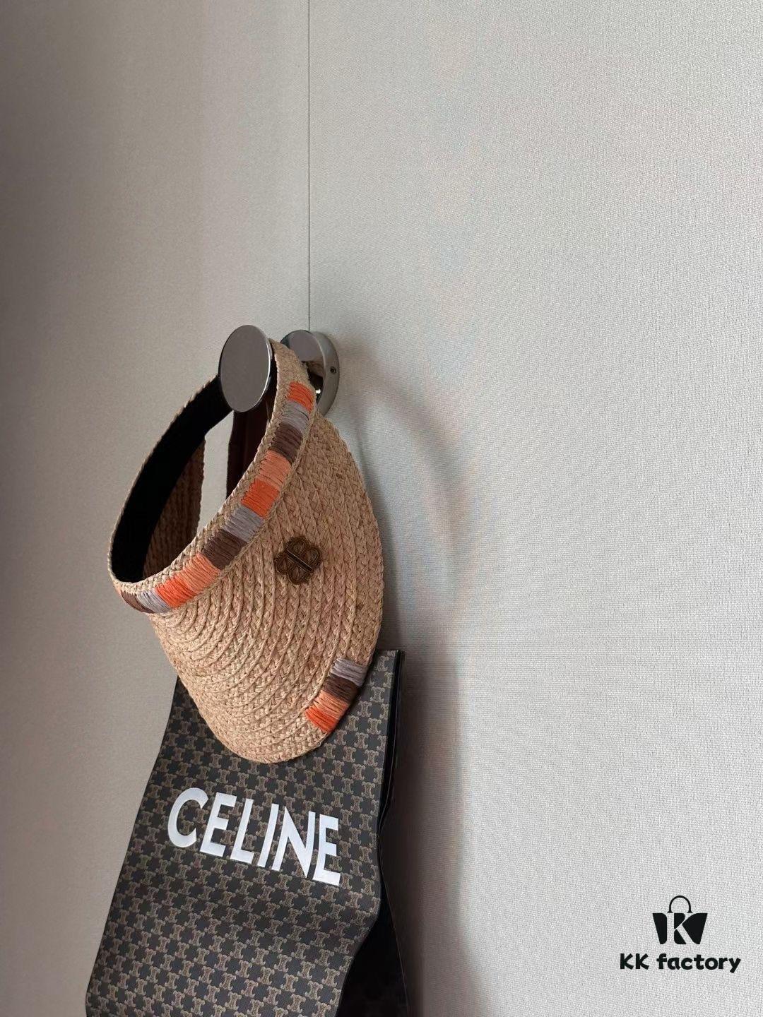 Balenciaga New Ethnic Style Sun Hat Straw Weaving Fedora