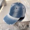 BALENCIAGA 🆕 Spring New Arrival Stylish Baseball Cap, High-Quality Denim Fabric, Excellent Breathability, Suitable for All Seasons