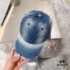 BALENCIAGA 🆕 Spring New Arrival Stylish Baseball Cap, High-Quality Denim Fabric, Excellent Breathability, Suitable for All Seasons