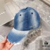BALENCIAGA 🆕 Spring New Arrival Stylish Baseball Cap, High-Quality Denim Fabric, Excellent Breathability, Suitable for All Seasons