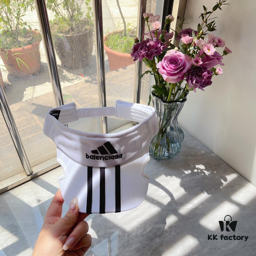 Balencia ~ New Irregular Cut-off Bucket Hat with Embroidered Letters, a Must-have for Running