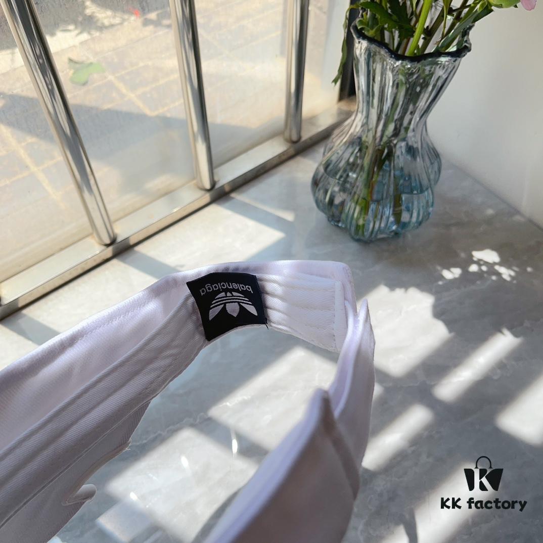 Balencia ~ New Irregular Cut-off Bucket Hat with Embroidered Letters, a Must-have for Running