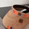 Balenciaga New Ethnic Style Sun Hat Woven Straw Cap