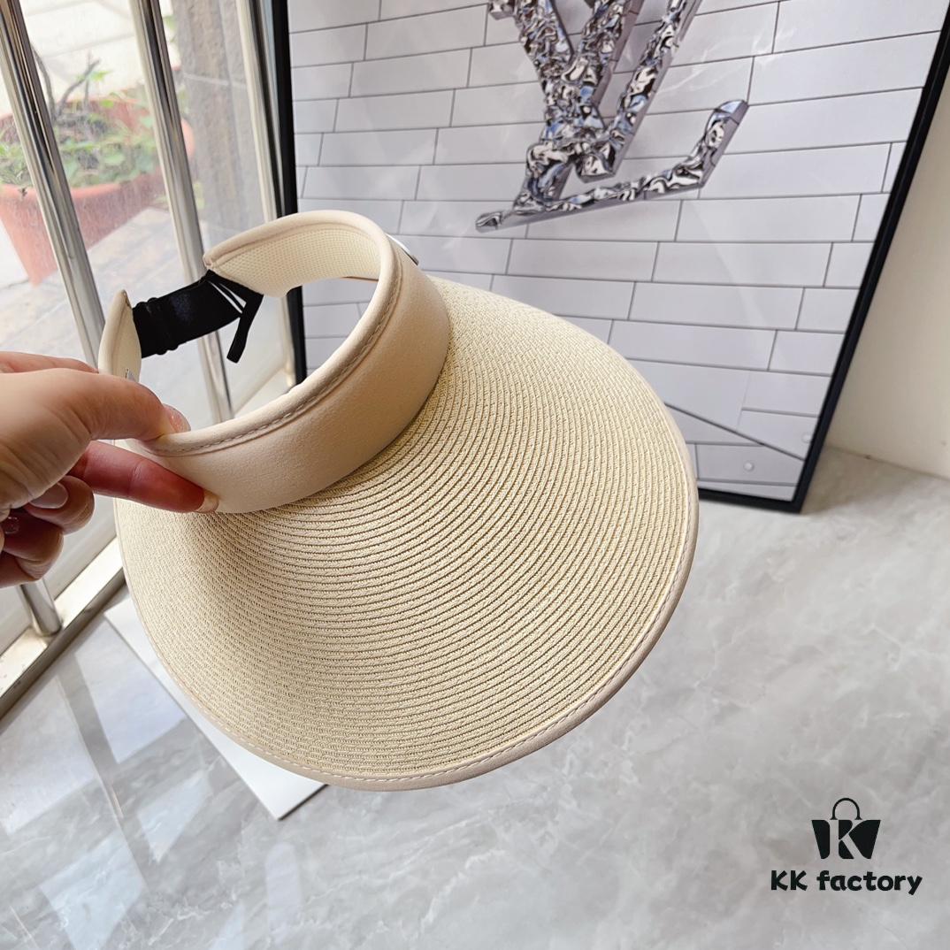 Balencia ~ New Straw Sun Hat with Open Top