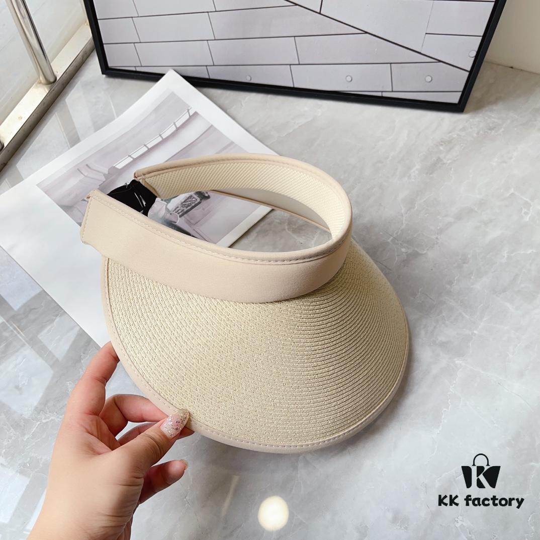 Balencia ~ New Straw Sun Hat with Open Top