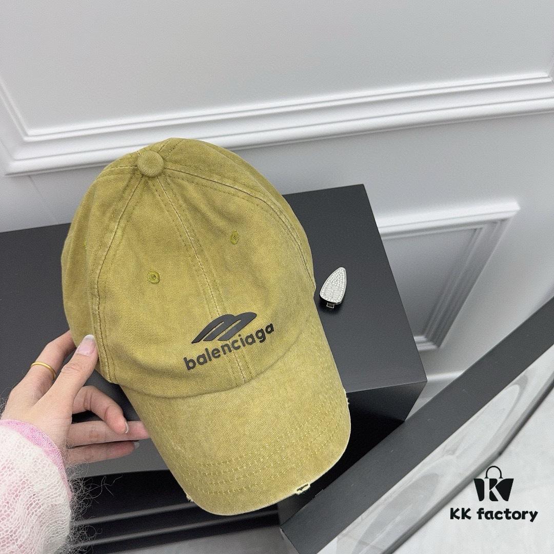 Balenciaga Custom Baseball Cap, Exclusive Vintage Distressed Design, Premium Fisherman Beanie