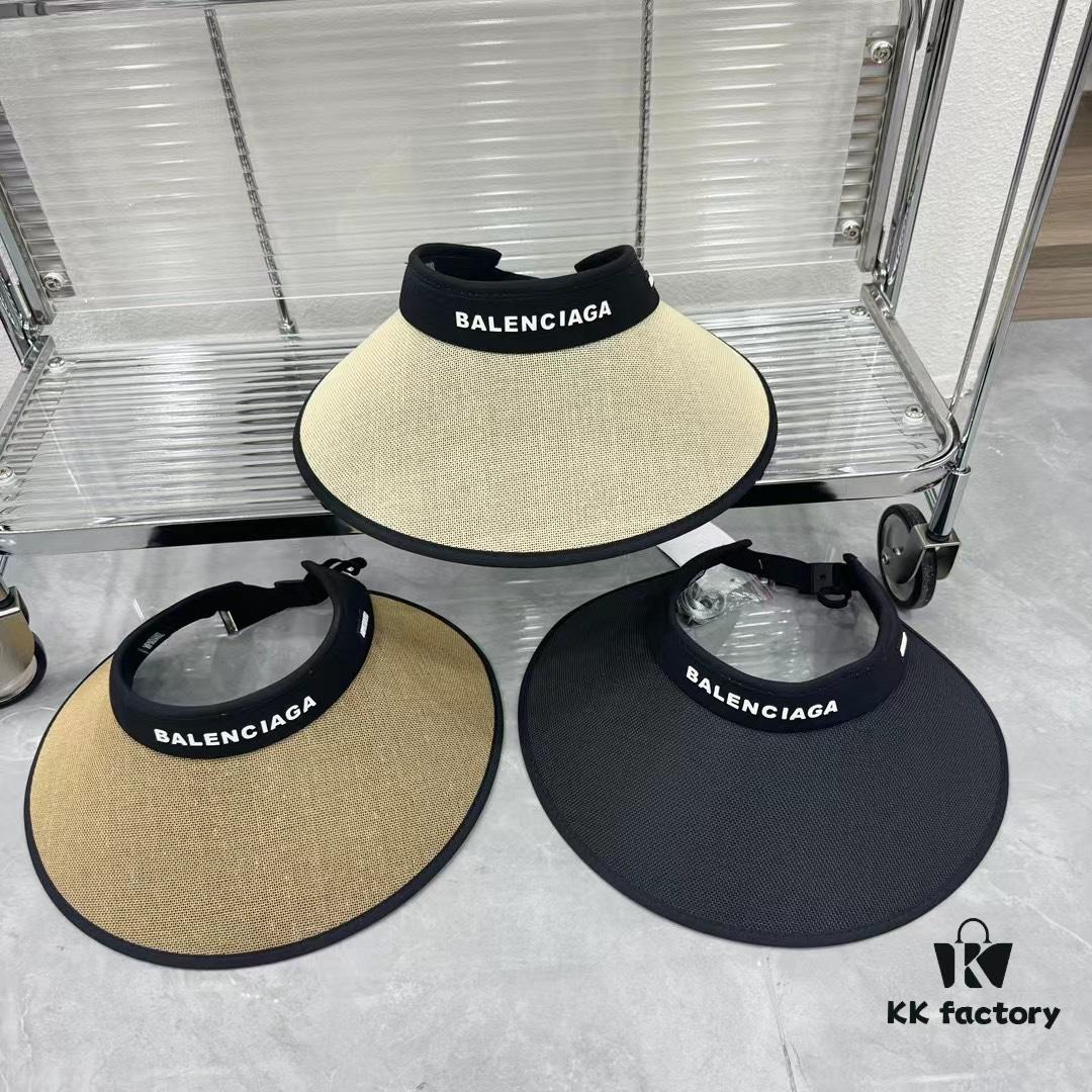 Balencia ~ New Arrival Shell-Style Visor Hat for Summer Sun Protection