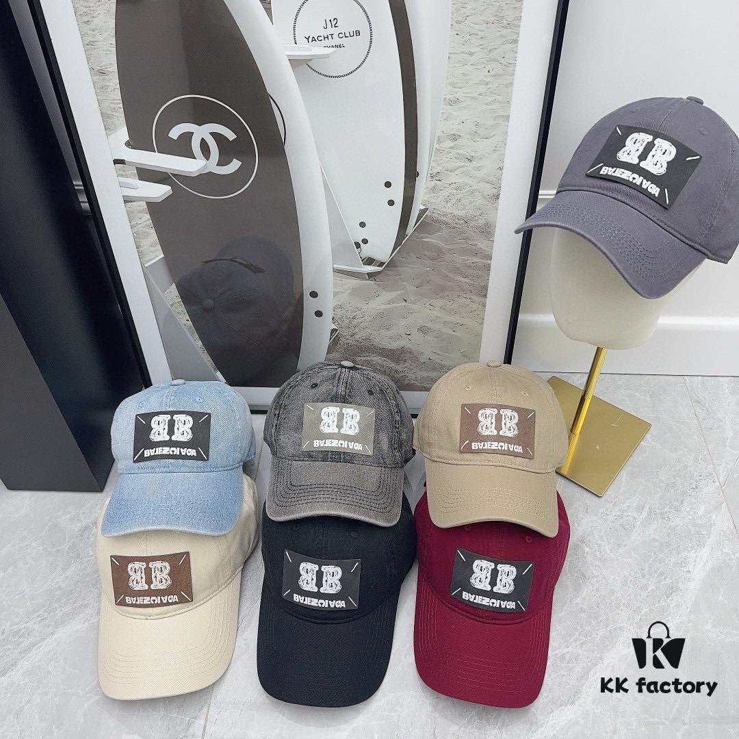 Balenciaga New Baseball Cap! Stylish Denim Fabric, Unisex Fisherman Cap, Knit Hat