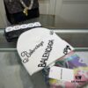 Balenciaga Letter Logo Knit Hat, Unisex Winter Beanie with Dust Bag