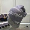 Dust Bag Included Paris Fashion House Balenciaga Stock Available High-Quality Knit Beanie with Letter Logo for Autumn and Winter Unisex Warm Comfortable Elegant Style