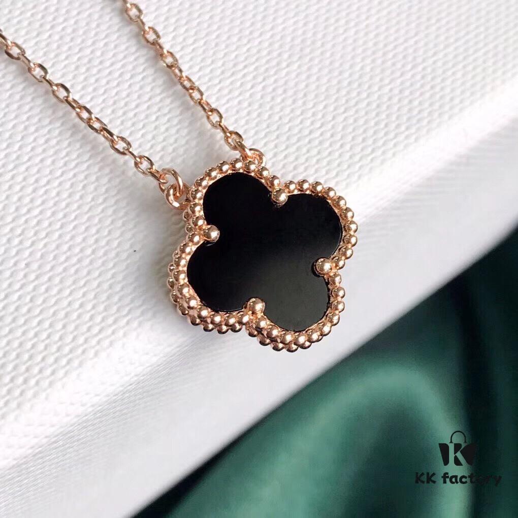 Van Cleef & Arpels Alhambra Four-Leaf Clover Necklace in Silver Version