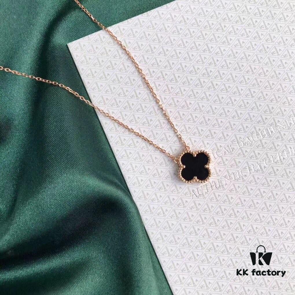 Van Cleef & Arpels Alhambra Four-Leaf Clover Necklace in Silver Version