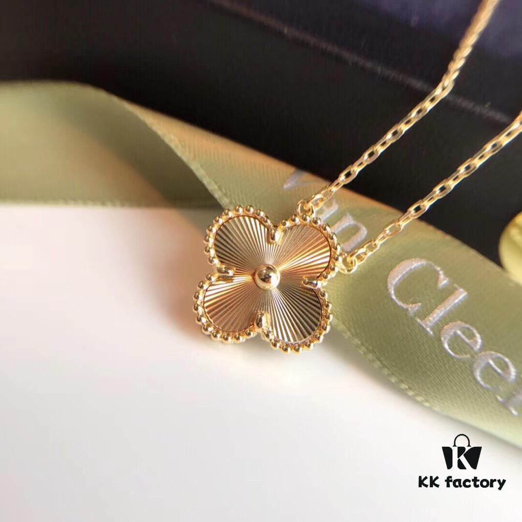 Van Cleef & Arpels VCA 2019 Alhambra Necklace – A Unique Radiant Design with Engine-Engraved Floral Motif, Never Commonly Seen
