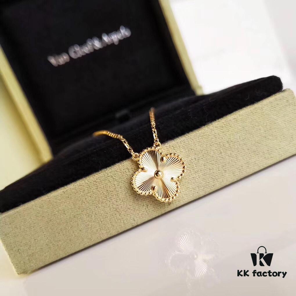 Van Cleef & Arpels VCA 2019 Alhambra Necklace – A Unique Radiant Design with Engine-Engraved Floral Motif, Never Commonly Seen