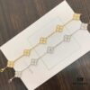 VCA Full Diamond Five-Flower Clover Bracelet Extremely Difficult to Replicate