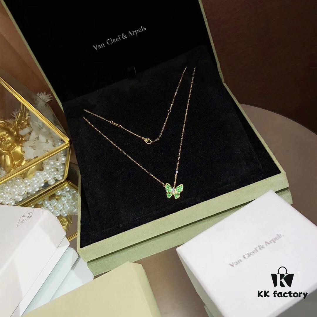 Seiko Version 👼 Van Cleef & Arpels Popular VCA Full Diamond Butterfly Necklace 😍