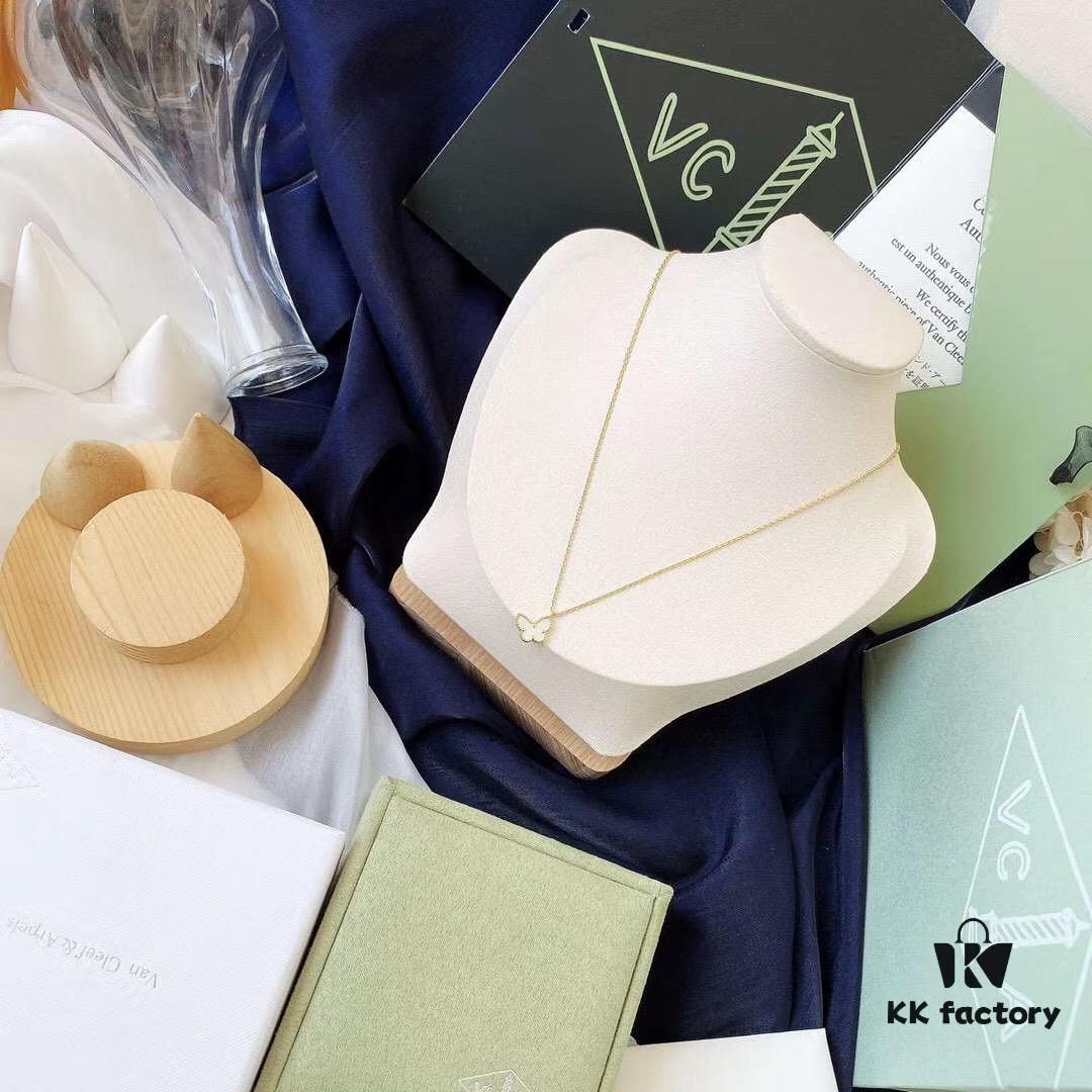 Van Cleef & Arpels Sweet Alhambra Little Butterfly Pendant Necklace