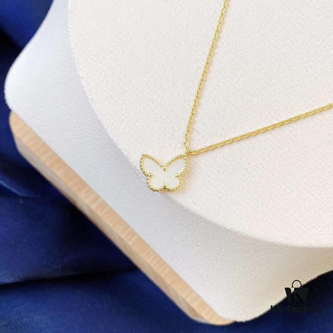 Van Cleef & Arpels Sweet Alhambra Little Butterfly Pendant Necklace