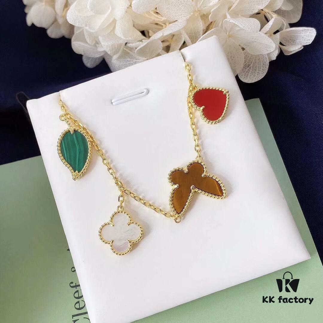 Van Cleef & Arpels 2019 New Arrival Heart Butterfly Leaf Lucky Bracelet