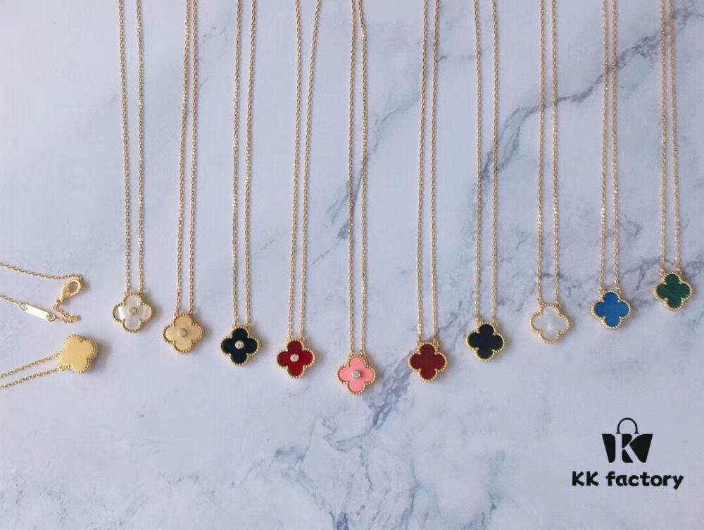 VCA Yellow Gold Four-Leaf Clover Necklace Series